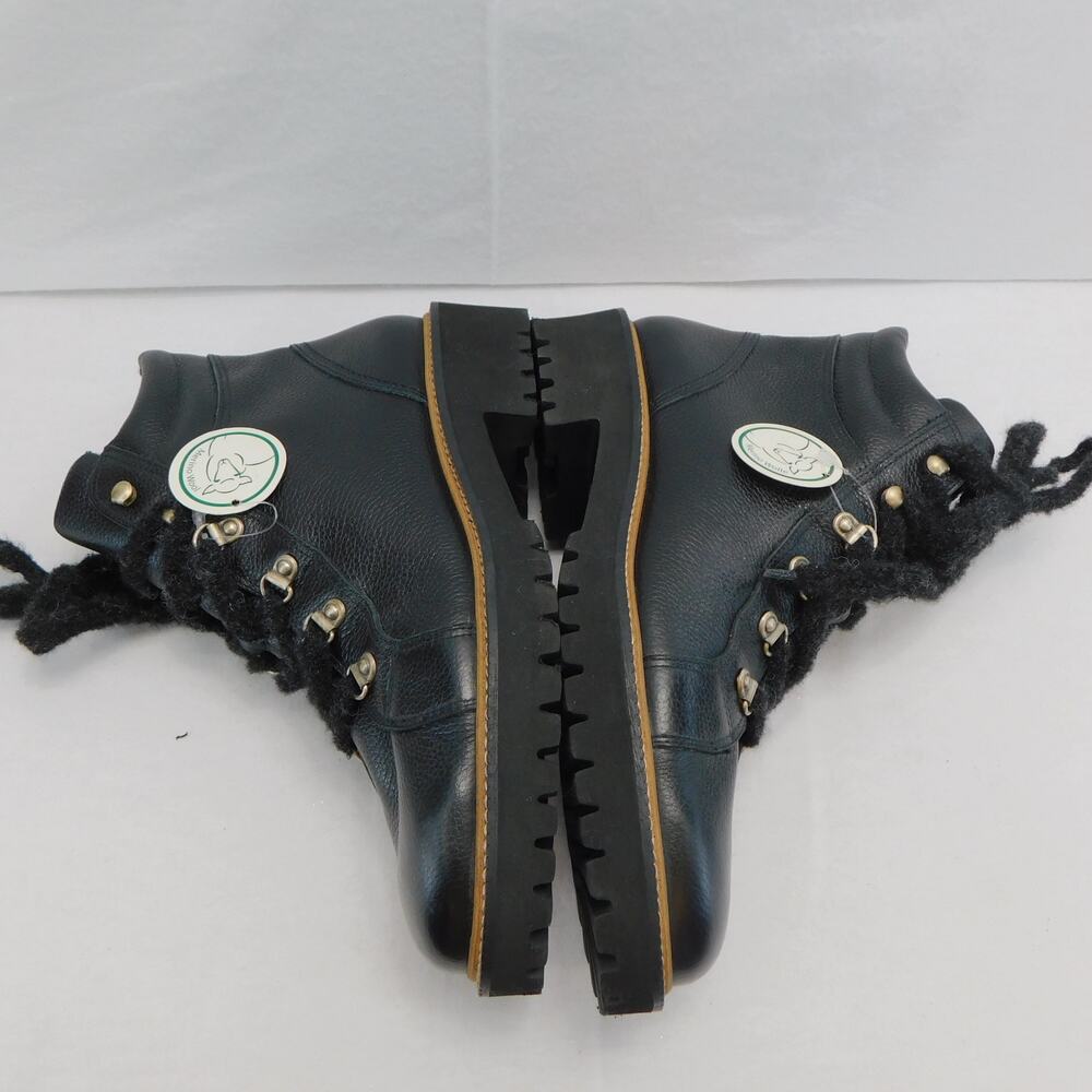 Paul Green Black Womens Merino Wool Lace up Lined Hiker Boots Size 6 New - Picture 11 of 12